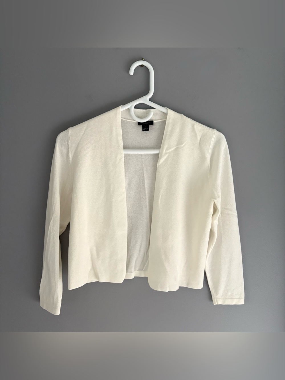 Ann Taylor Factory Open-Front Cropped Lightweight Cardigan